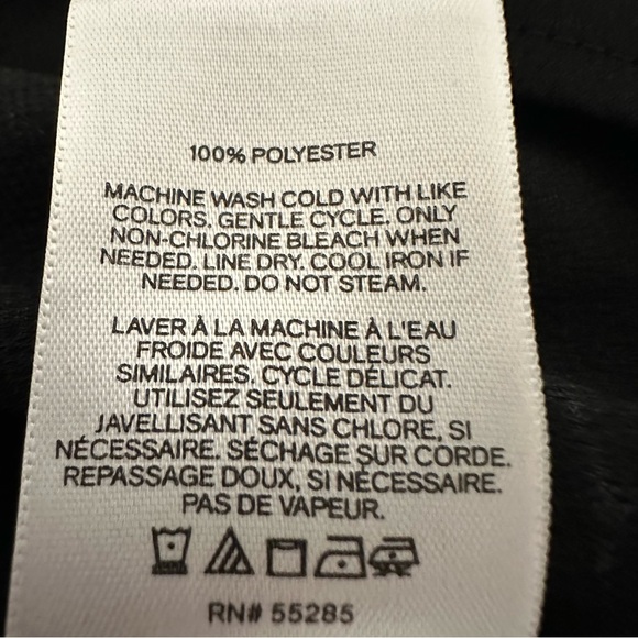 Express Black Women’s Top Large Tie Up - Picture 6 of 7